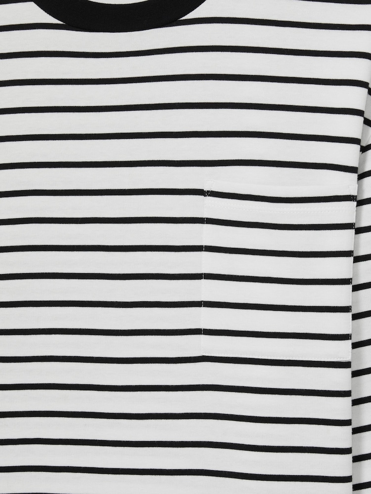 Reiss Eddie – Langarm-T-Shirt mit Breton-Streifen - Bild 5 von 5