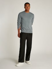 Calvin Klein Grey Cotton Silk Blend Jumper - Image 4 of 6