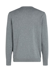 Calvin Klein Grey Cotton Silk Blend Jumper - Image 6 of 6