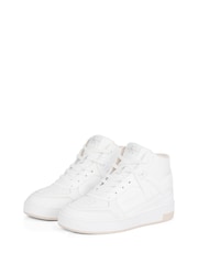 Calvin Klein White Basketball Low Trainers - Image 5 of 6