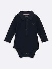 Tommy Hilfiger Blue Ribbed Bodysuit - Image 1 of 4
