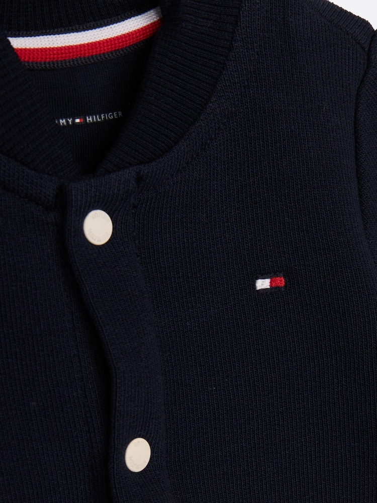Tommy Hilfiger Blue Ribbed Bodysuit - Image 3 of 4