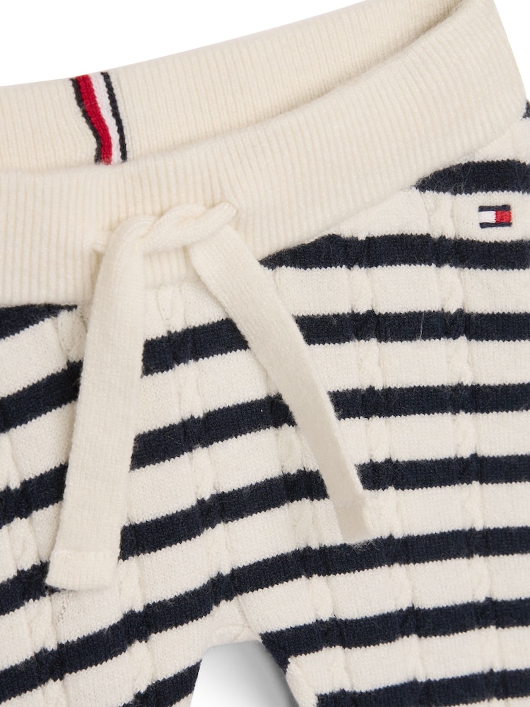 Tommy Hilfiger Blue Cable Knitted Set Giftbox - Image 3 of 3