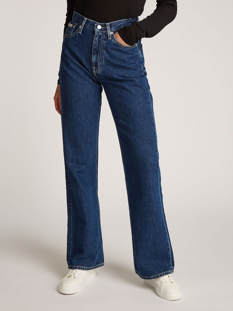 Calvin Klein Blue Authentic Bootcut Jeans - Image 1 of 6