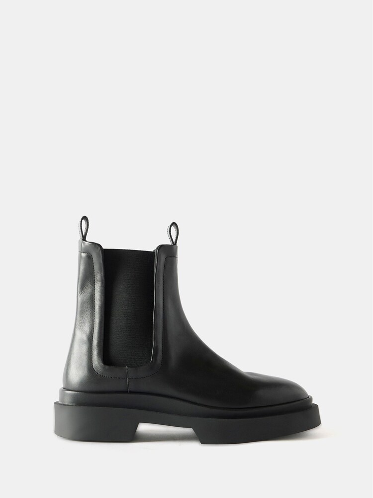 Mint Velvet Black Leather Chelsea Boots - Image 1 of 3