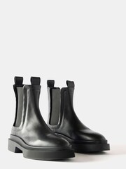 Mint Velvet Black Leather Chelsea Boots - Image 3 of 3