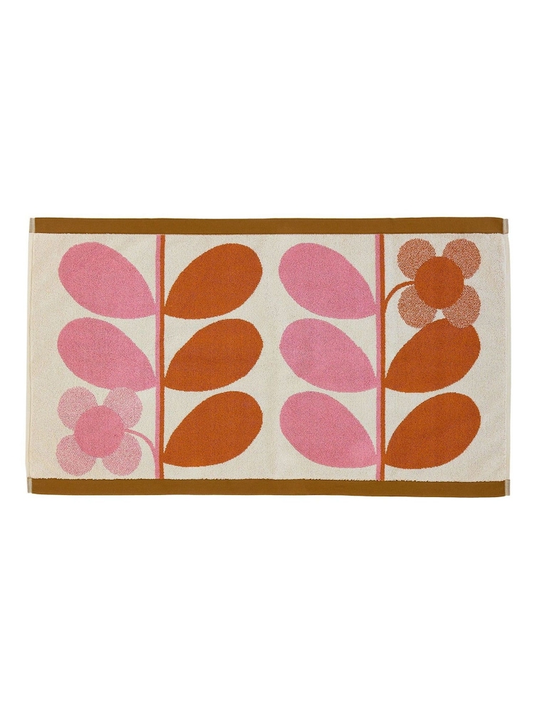 Orla Kiely Blush Stem Bloom Duo 100% Cotton Bath Mat - Image 3 of 3