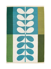 Orla Kiely Willow Stem Check Bath Sheet Towel - Image 4 of 5