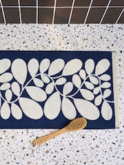 Orla Kiely Dusk Sycamore Stripe Bath Mat - Image 1 of 3