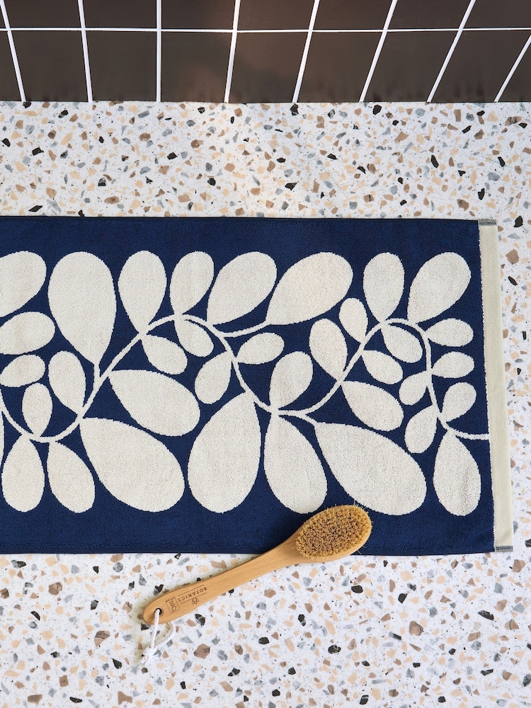 Orla Kiely Dusk Sycamore Stripe Bath Mat - Image 1 of 3