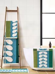 Orla Kiely Willow Stem Check Bath Towel - Image 1 of 5