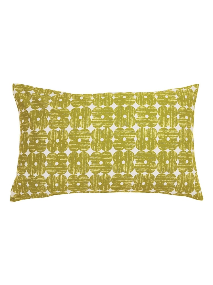 Orla Kiely Set of 2 Lilac Moss Textured Flower Pillowcases - Image 4 of 4