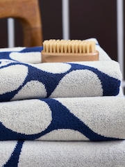 Orla Kiely Dusk Sycamore Stripe Bath Towel - Image 3 of 5