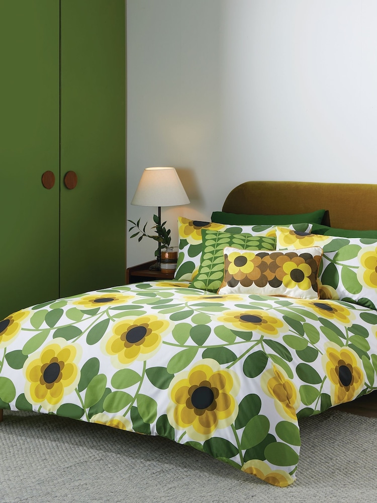 Постельный комплект с пододеяльником и наволочками Orla Kiely Giant Water Lily - Изображение 1 из 5
