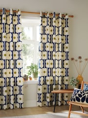 Cortinas com ilhós Orla Kiely Abacus Flower - Imagem 1 de 4