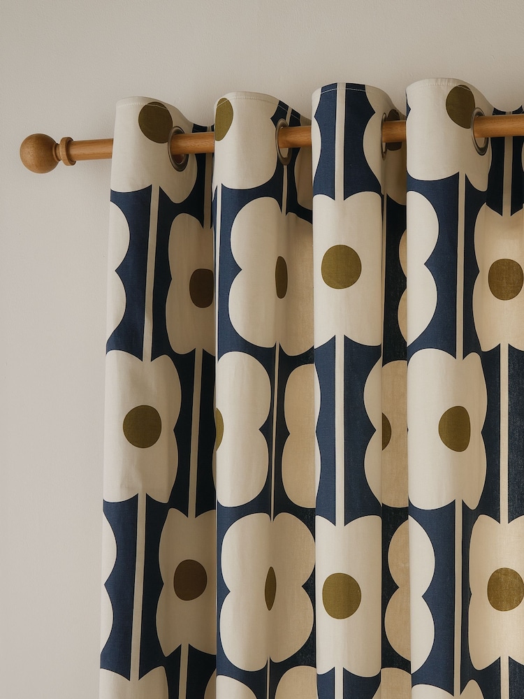 Cortinas com ilhós Orla Kiely Abacus Flower - Imagem 2 de 4