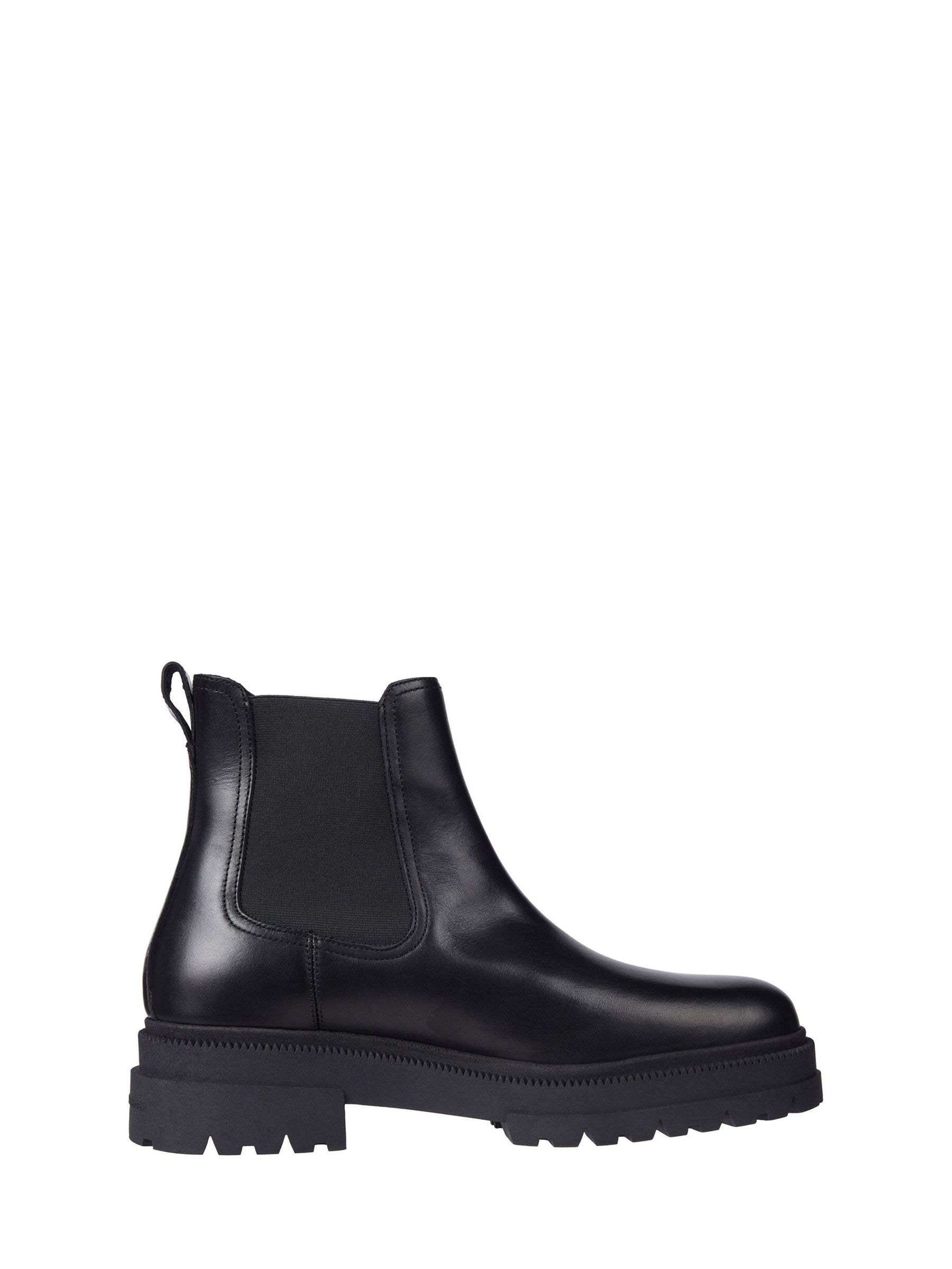 Buy Tommy Hilfiger Black Chunky Leather Chelsea Boots from Next USA