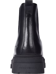 Tommy Hilfiger Black Chunky Leather Chelsea Boots - Image 3 of 5