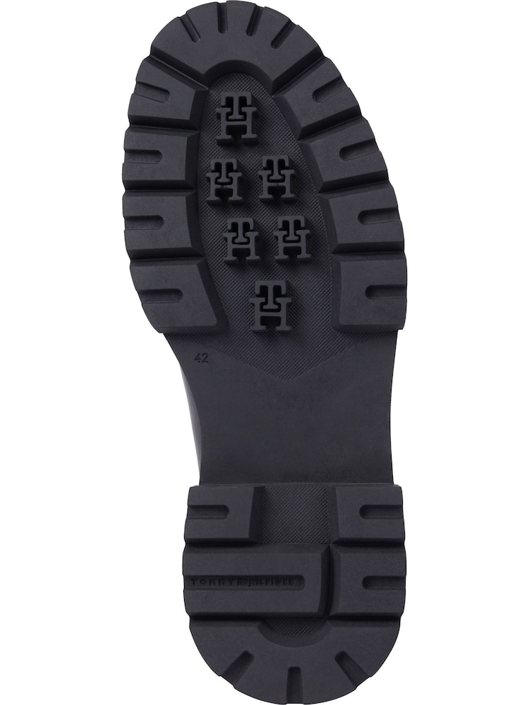 Tommy Hilfiger Black Chunky Leather Chelsea Boots - Image 5 of 5