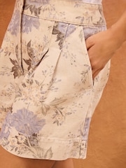 Floral Printed Denim 100% Cotton Shorts - Image 5 of 8