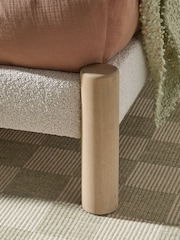 MADE.COM Soft Touch Boucle Natural Maxton Bed - Image 3 of 4