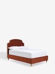 Nina Campbell Rust Brown Lowndes Upholstered Bed Bed - Image 1 of 1