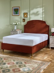 Nina Campbell Rust Brown Lowndes Upholstered Bed Bed - Image 2 of 5