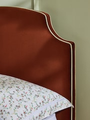 Nina Campbell Rust Brown Lowndes Upholstered Bed Bed - Image 3 of 5