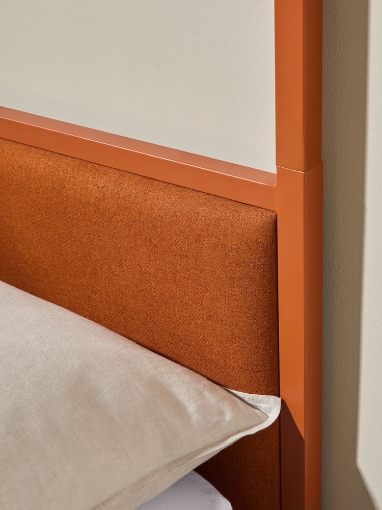 MADE.COM Rust Brown Romy Four Poster Bed - Image 2 of 5 MADE.COM Rust Brown Romy Four Poster Bed - Image 2 of 5