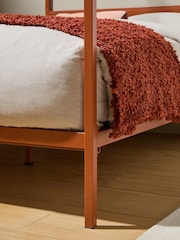 MADE.COM Rust Brown Romy Four Poster Bed - Image 3 of 5
