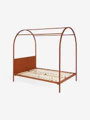 MADE.COM Rust Brown Romy Four Poster Bed - Image 4 of 5
