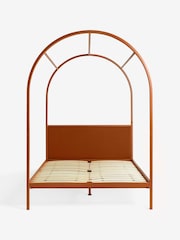 MADE.COM Rust Brown Romy Four Poster Bed - Image 5 of 5