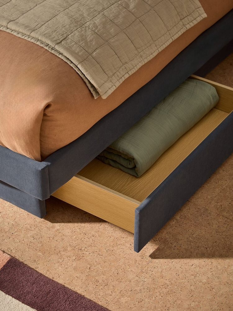 MADE.COM Navy Robyn Platform Storage Bed - Image 2 of 5