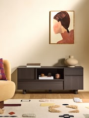 MADE.COM Dark Wood Effect Ascott Up to 50 Inch TV Unit - Image 1 of 7