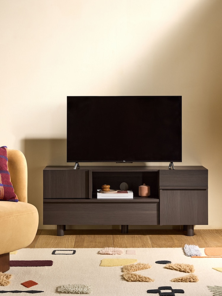 MADE.COM Dark Wood Effect Ascott Up to 50 Inch TV Unit - Image 2 of 7