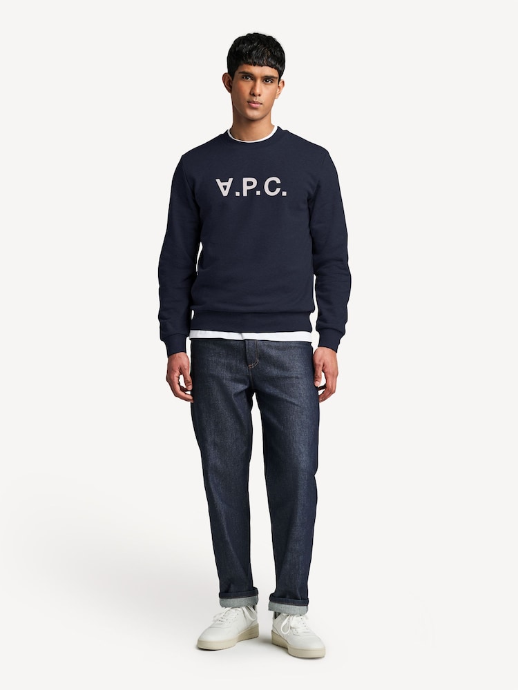 A.P.C. Navy Large Standard Sweatshirt - Image 2 of 3