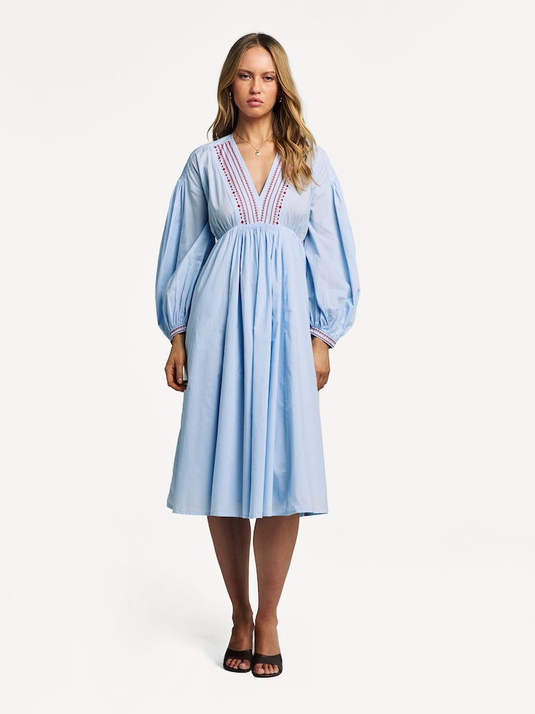 A.P.C. Blue Anni  Dress - Image 1 of 5
