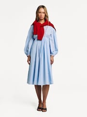 A.P.C. Blue Anni  Dress - Image 3 of 5