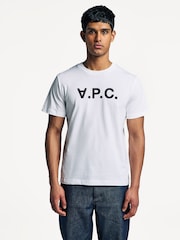 A.P.C. White Large Standard T-Shirt - Image 1 of 6