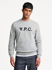 A.P.C. Grey Large Standard Sweatshirt - Image 1 of 6