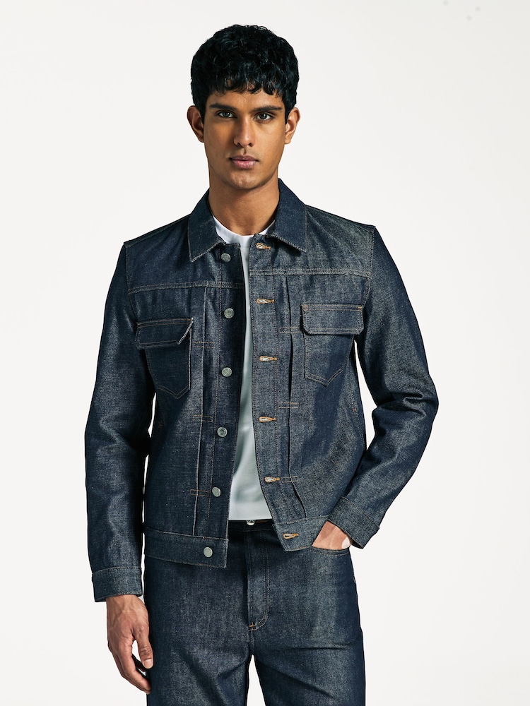 A.P.C. Black Work Denim Jacket - Image 1 of 7