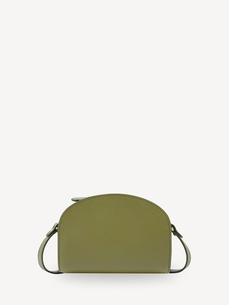 A.P.C. Green Mini Half-Moon Bag - Image 2 of 3 A.P.C. Green Mini Half-Moon Bag - Image 2 of 3