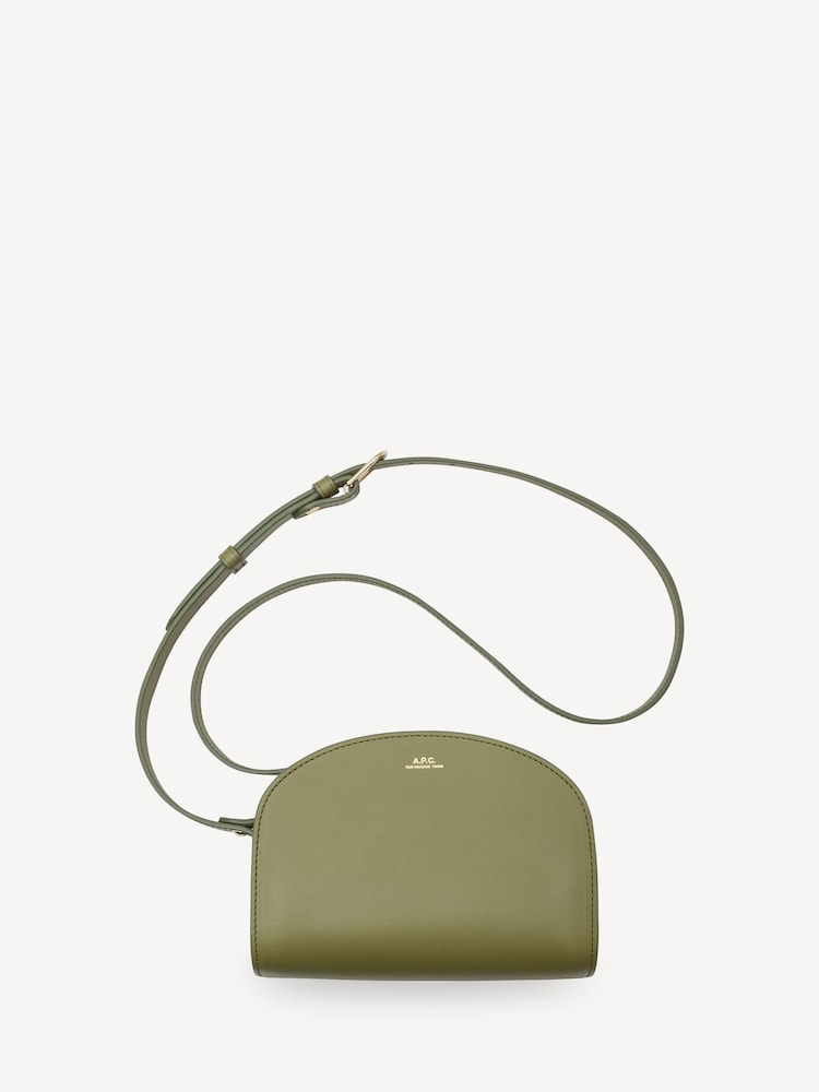 A.P.C. Green Mini Half-Moon Bag - Image 3 of 3 A.P.C. Green Mini Half-Moon Bag - Image 3 of 3