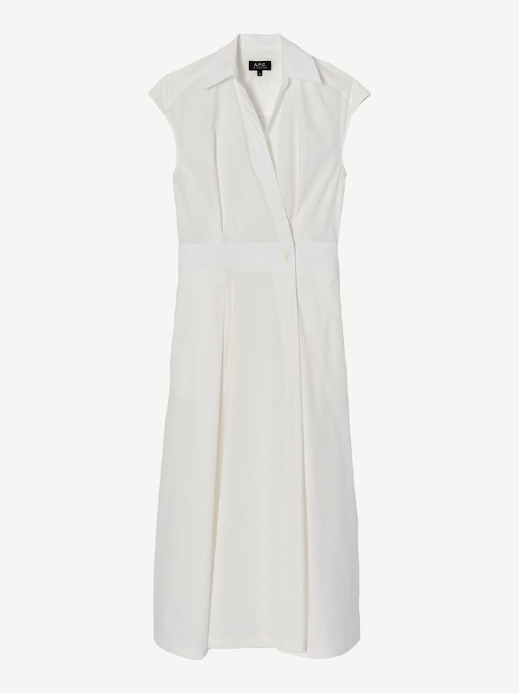 A.P.C. White Athena Dress - Image 6 of 6