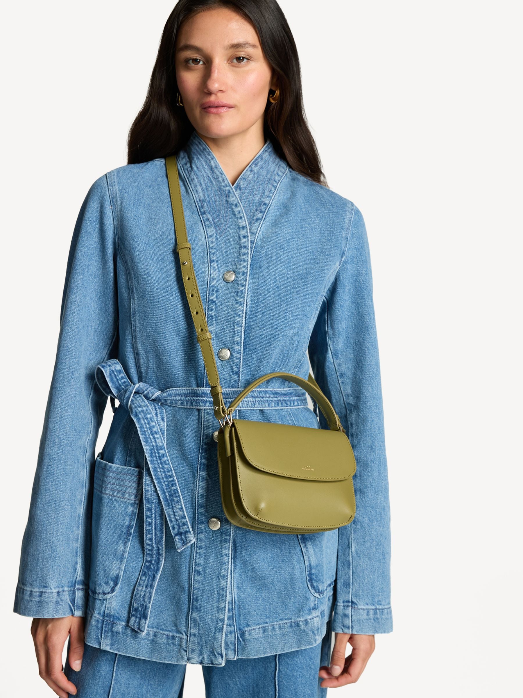 Buy A.P.C. Green Sarah Shoulder Mini Bag from Next USA