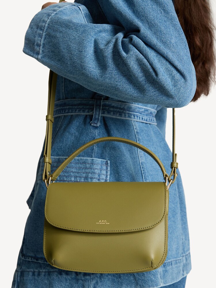 A.P.C Green Sarah Shoulder Mini Bag - Image 5 of 5