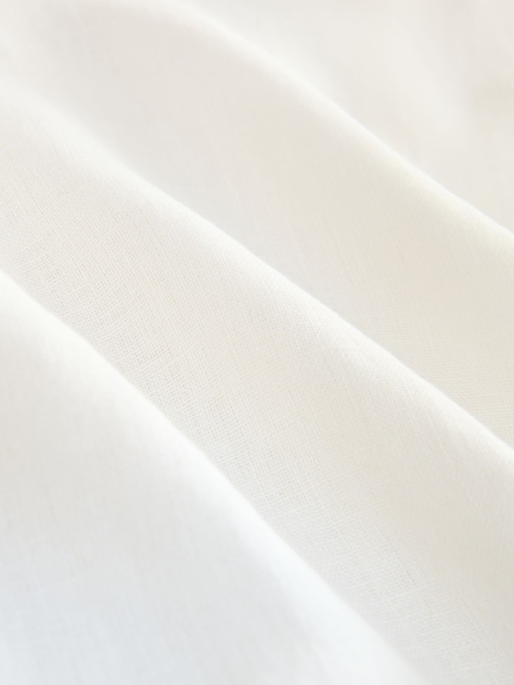 Cream 100% Linen Beach Kaftan - Image 9 of 9