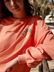 Orange Cotton Jersey Sweatshirt - Image 3 of 5