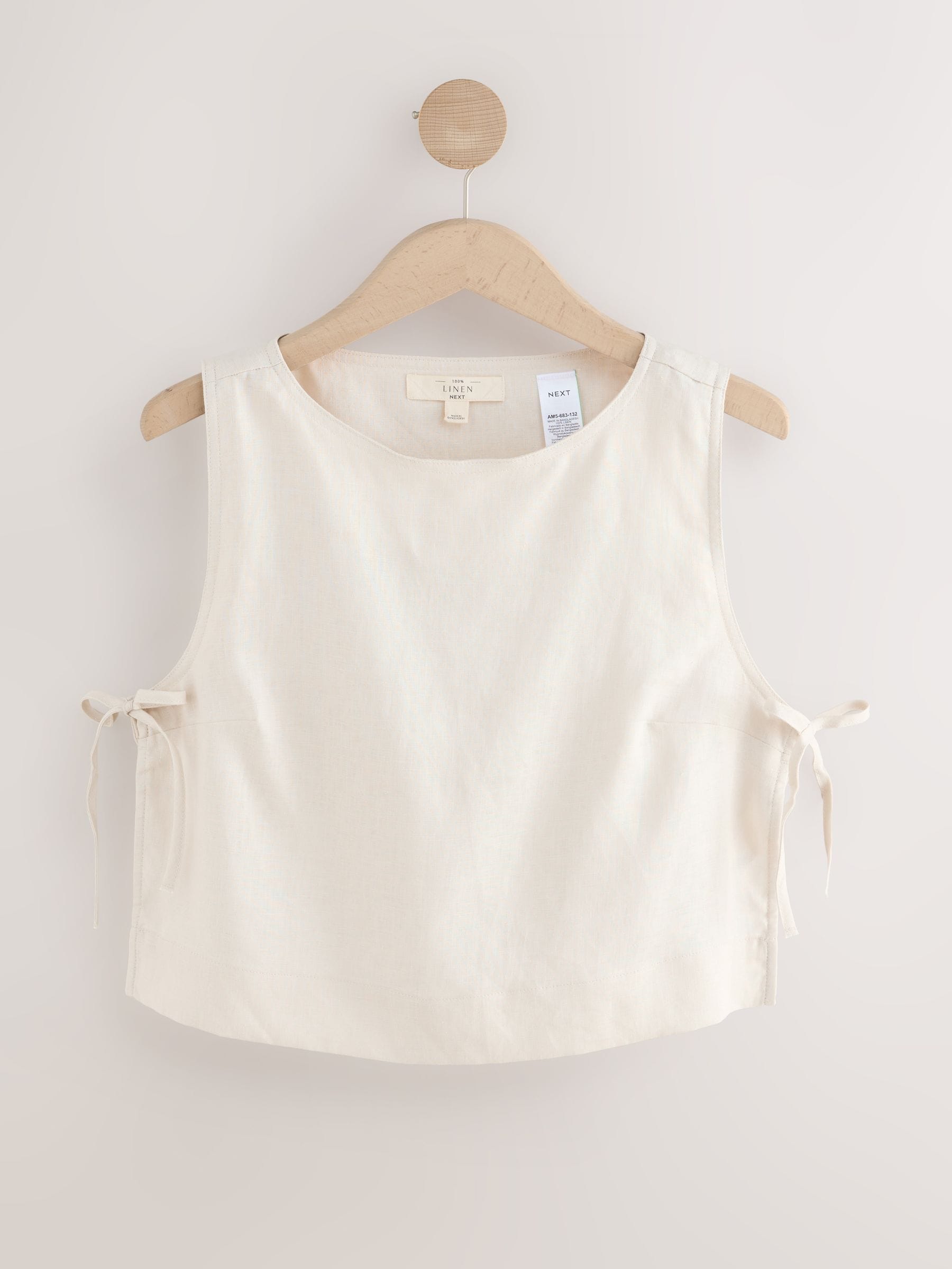 Buy Natural Linen Shell Top from Next USA