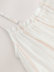 Creme - Volume Cotton Maxi Dress - Bild 7 von 7